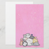 Stapel Kittens Briefpapier (Voorkant / Achterkant)