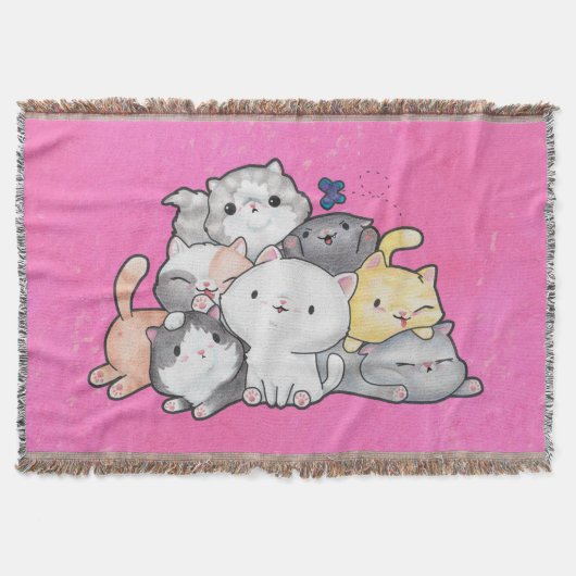 Stapel Kittens Deken (Voorkant)