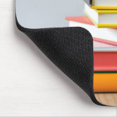 Stapel kleurrijke studieboeken muismat (Hoek)
