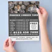 Stapel logboeken, houthout/houtgaard Adverteren Flyer (Hand)