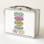 Stapel met cute kawaii macarons (Voorkant)