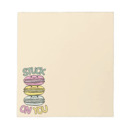 Stapel met Mooie Kawaii Macarons Notitieblok