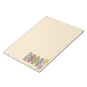 Stapel met Mooie Kawaii Macarons Notitieblok (Schuin)