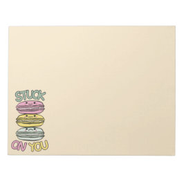 Stapel met Mooie Kawaii Macarons Notitieblok