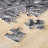 stapel met zilver gekleurde Drywall-schroeven Legpuzzel (Zijkant)