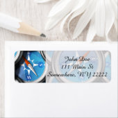 Stapel nautische kompassen etiket (Insitu)