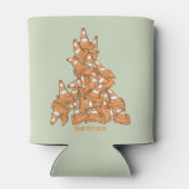 Stapel oranje wegkegels blikjeskoeler (Achterkant)