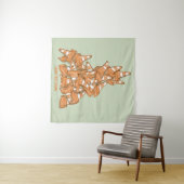 Stapel oranje wegkegels wandkleed (In Situ (horizontaal))