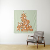 Stapel oranje wegkegels wandkleed (In situ)