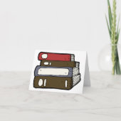 Stapel oude boeken bedankkaart (Voorkant)