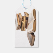 Stapel oude boeken cadeaulabel (Voorkant)