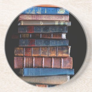  stapel oude boeken zandsteen onderzetter