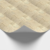 Stapel oude  manuscripten cadeaupapier (Hoek)