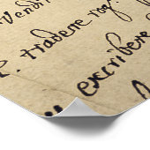 Stapel oude  manuscripten poster (Hoek)