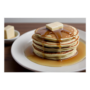 Stapel pannenkoeken perfect poster