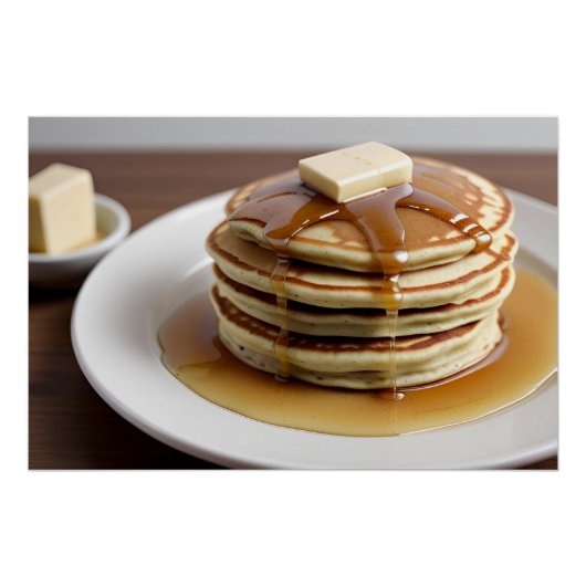 Stapel pannenkoeken perfect poster (Voorkant)