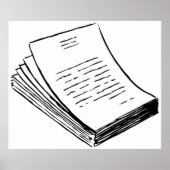 Stapel papier poster (Voorkant)