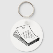 Stapel papier sleutelhanger (Achterkant)