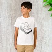 Stapel papier t-shirt