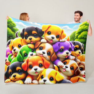 Stapel Puppies Fleece Deken