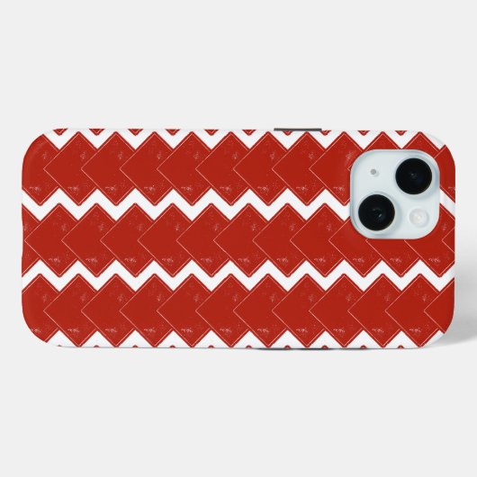 Stapel rode vierkanten Case-Mate iPhone case (Achterkant (horizontaal))