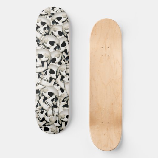 stapel schedels persoonlijk skateboard (Voorkant)