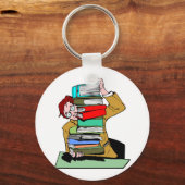stapel schoolboeken sleutelhanger (Voorkant)