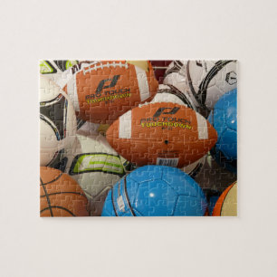 stapel sportballen puzzle legpuzzel
