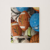 stapel sportballen puzzle legpuzzel (Verticaal)