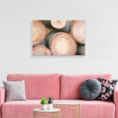 stapel stammen van stammen canvas afdruk (Insitu (Woonkamer))