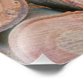 stapel stammen van stammen foto afdruk (Hoek)