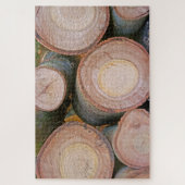 stapel stammen van stammen legpuzzel (Verticaal)