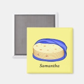 Stapel van bloem tortilla's magneet (Voorkant / Achterkant)