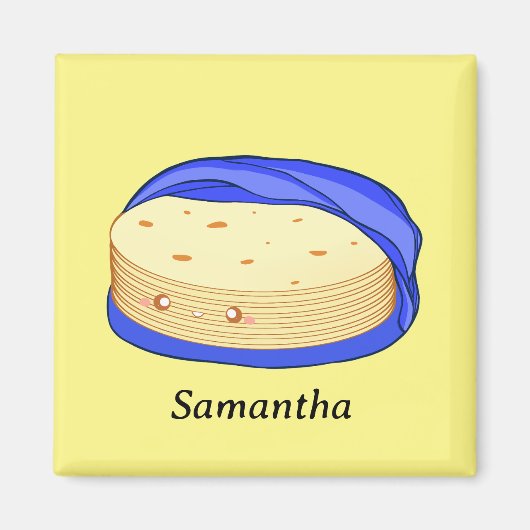 Stapel van bloem tortilla's magneet (Voorkant)