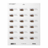 Stapel van  boeken met een bril etiket (Full Sheet)