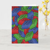 Stapel van Bouwstenen Kaart (Gele Bloem)