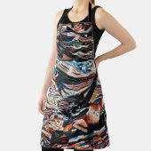 Stapel van bruine en blauwe houten bootplank schort (Insitu)