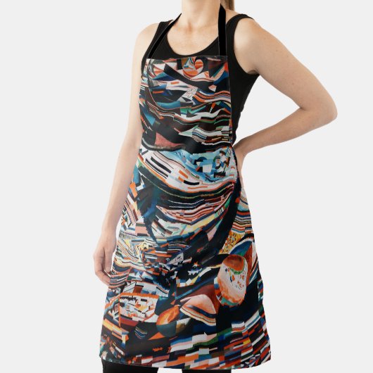 Stapel van bruine en blauwe houten bootplank schort (Insitu)