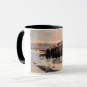 Stapel van Buffalo (door Charles M. Russell) Mok (Voorkant links)