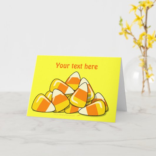 Stapel van Candy Corn Halloween Sjabloon (Gele Bloem)