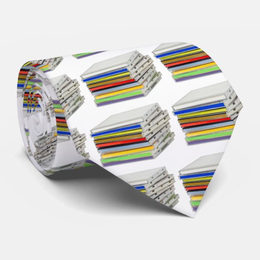 Stapel van cd-behuizingen stropdas (Opgerold)