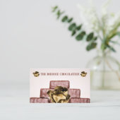 Stapel van Chocolade Bars Candymaker Visitekaartje (Staand voorkant)