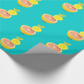 Stapel van citrusvruchten cadeaupapier (Hoek)