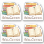 Stapel van de Bookplaat van de Naam van de Douane  Sticker (Voorkant)