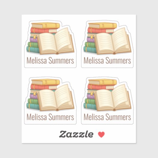 Stapel van de Bookplaat van de Naam van de Douane  Sticker (Vel)