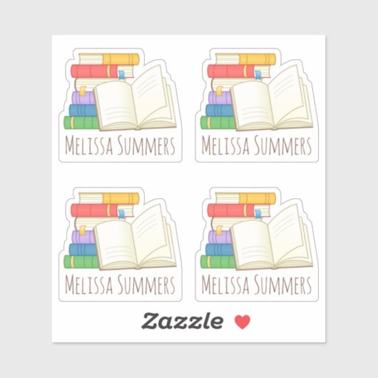 Stapel van de Bookplaat van de Naam van de Douane  Sticker (Vel)