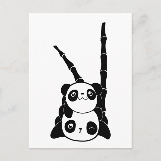 stapel van de Pandas-kaart Briefkaart (Voorkant)