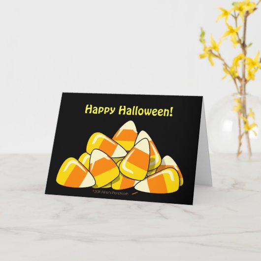 Stapel van de Sjabloon van Halloween van het Graan (Gele Bloem)