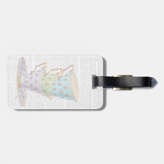 Stapel van drie  teams bagagelabel (Achterkant horizontaal)