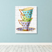 Stapel van drie  teams canvas afdruk (Insitu (Houten vloer))